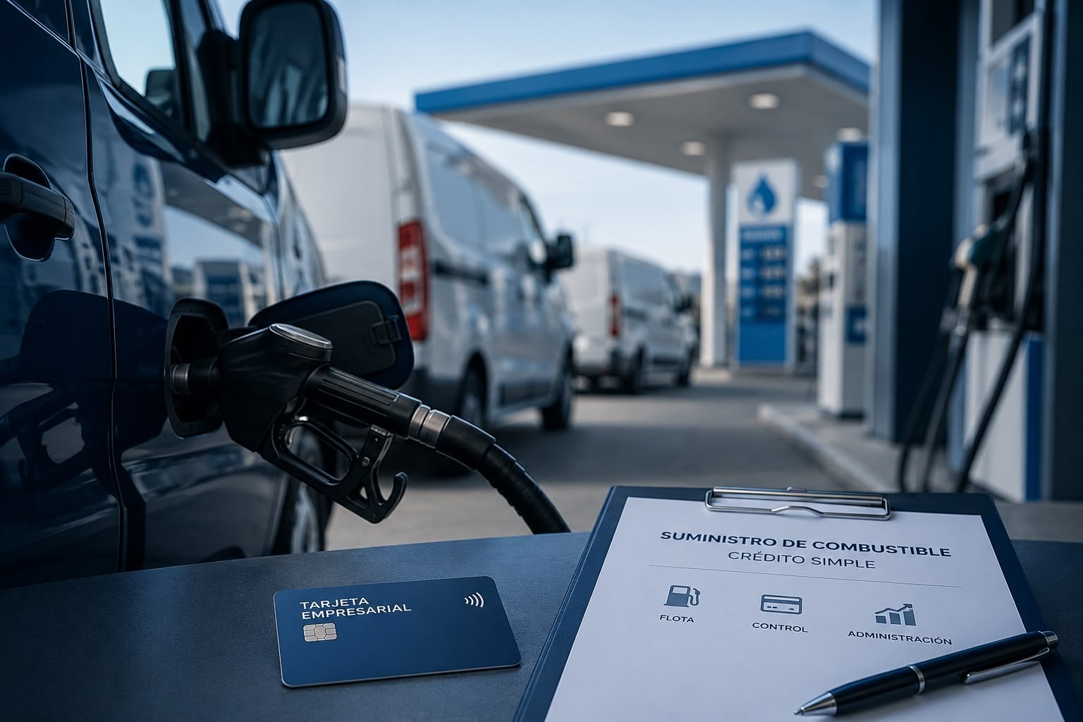 Personal de empresa de seguridad privada revisando documentación
